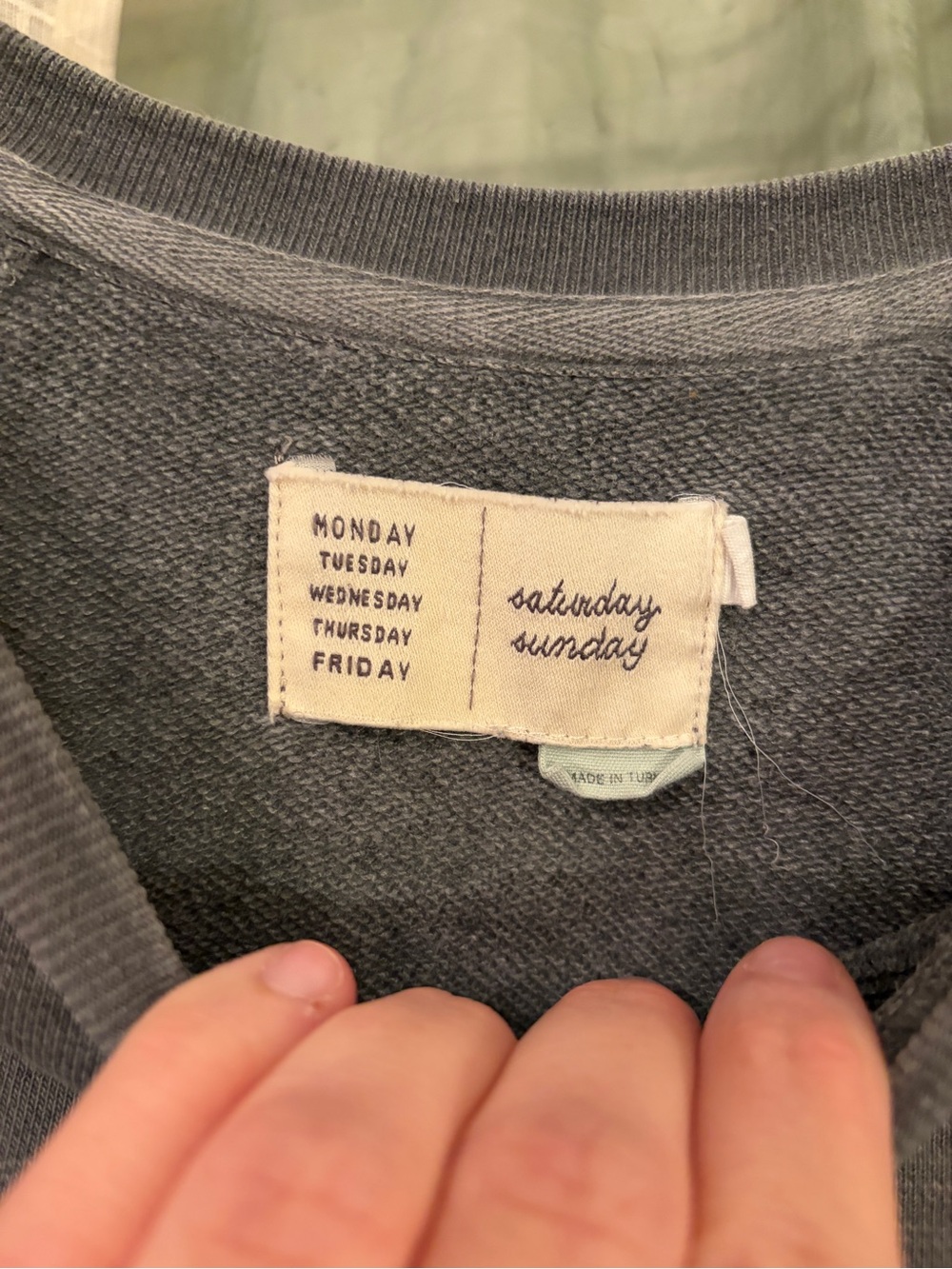 Anthropologie Gray 'Let's Go Bananas” Graphic Sweatshirt - Picture 3 of 5
